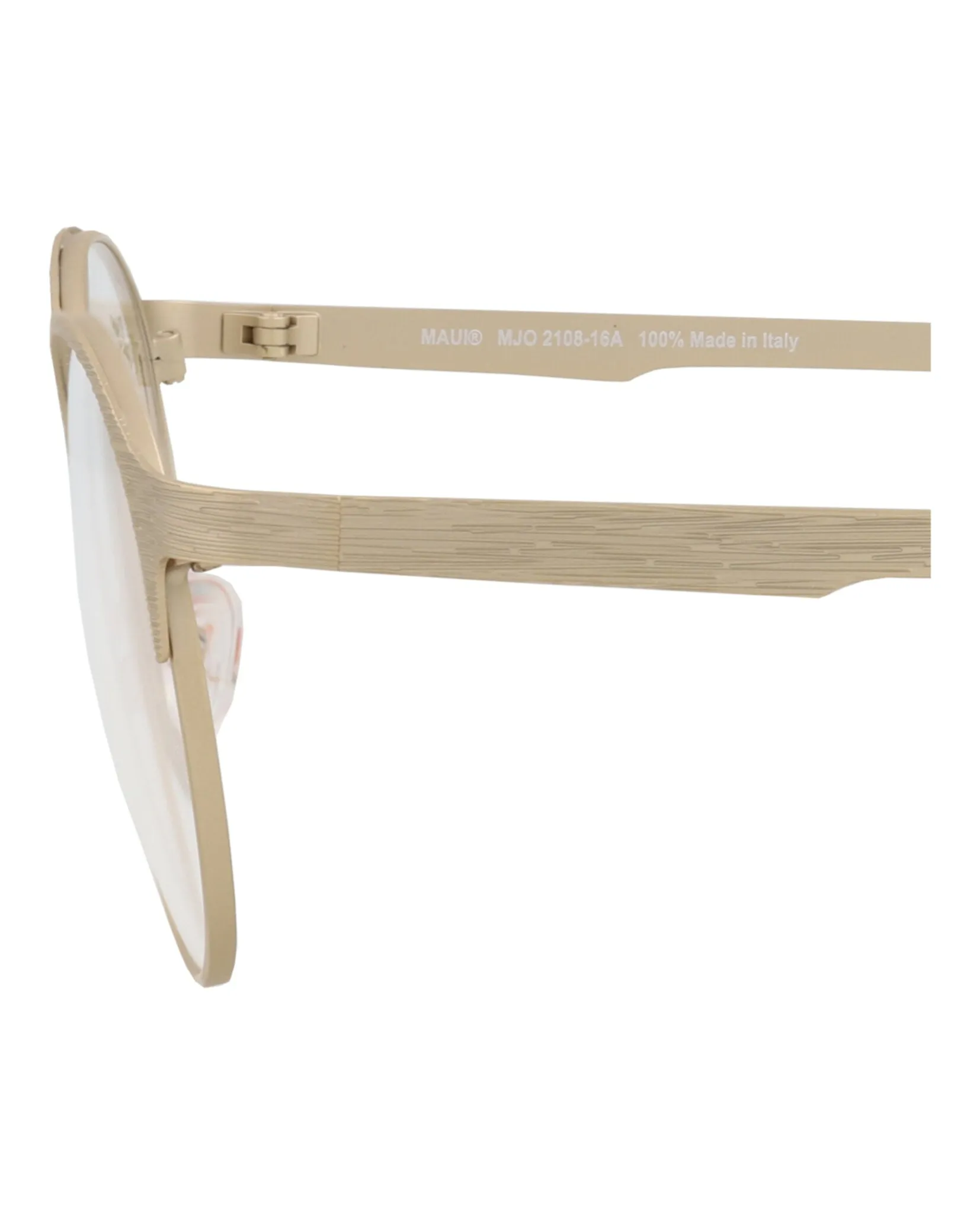 Maui Jim MJ O2108 16A Round Metal Gold Optical Frames with Transparent Lens sold by Gaffos product image thumbnail 4