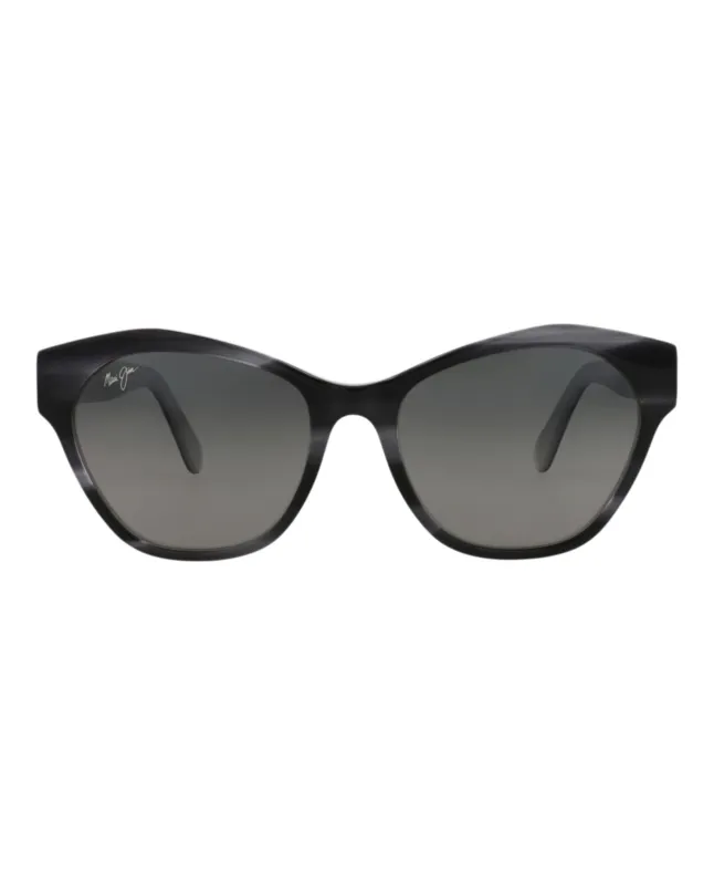 Maui Jim GS 819 02A Cat-Eye Plastic Black Sunglasses with Grey Lens sold by Gaffos