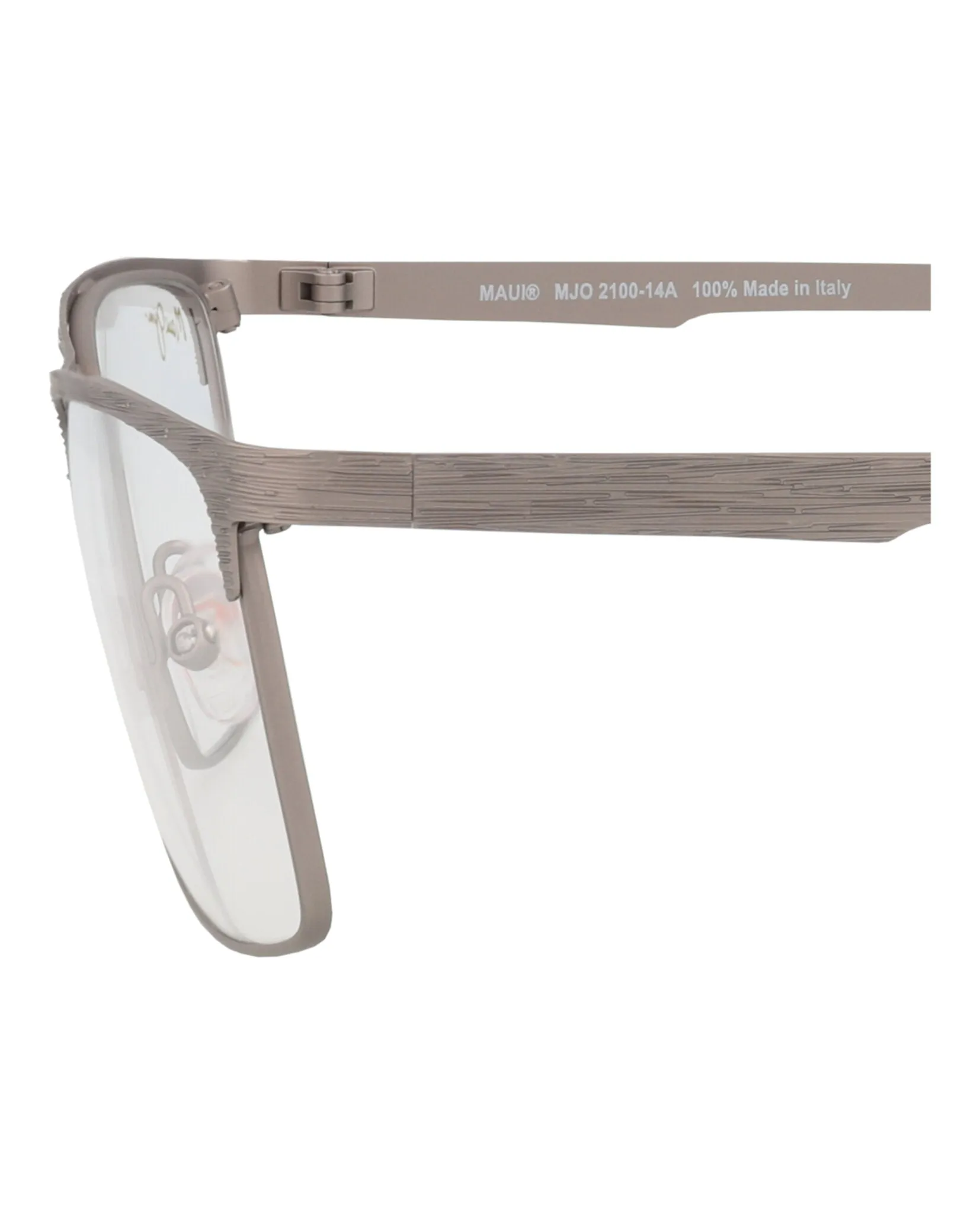 Maui Jim MJ O2100 14A Square Metal Grey Optical Frames with Transparent Lens sold by Gaffos product image thumbnail 4
