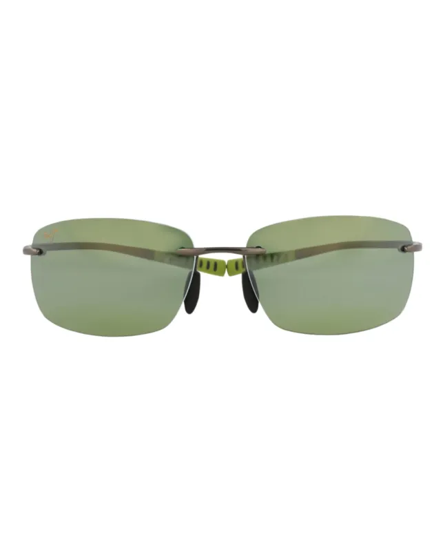 Maui Jim HT 724 02D Shield Metal Gunmetal Sunglasses with Green Lens sold by Gaffos