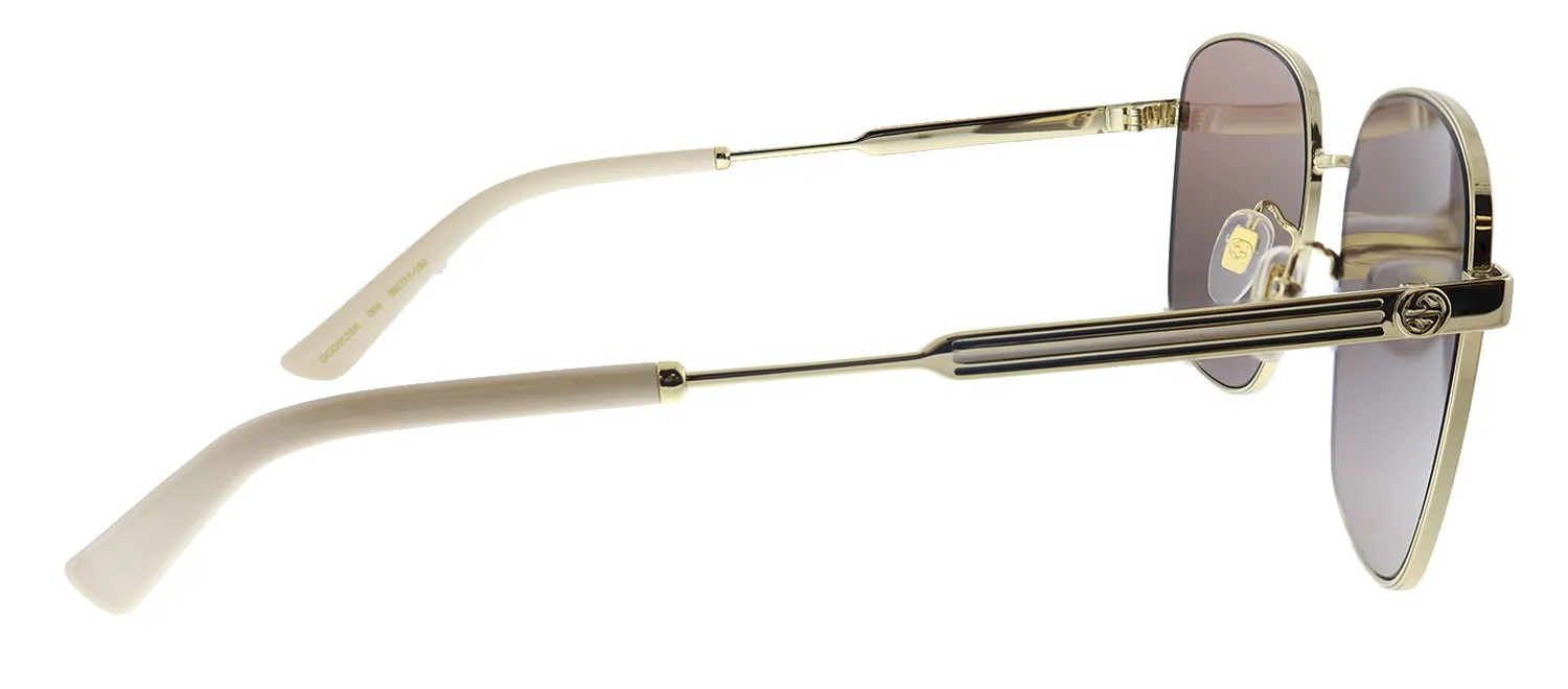 Gucci GG 0852SK 004 Square Metal Gold Sunglasses with Brown Lens sold by Gaffos product image thumbnail 3