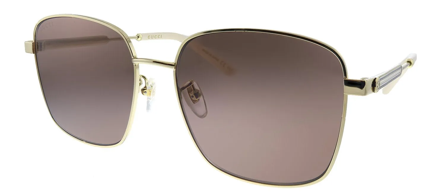 Gucci GG 0852SK 004 Square Metal Gold Sunglasses with Brown Lens sold by Gaffos product image thumbnail 2