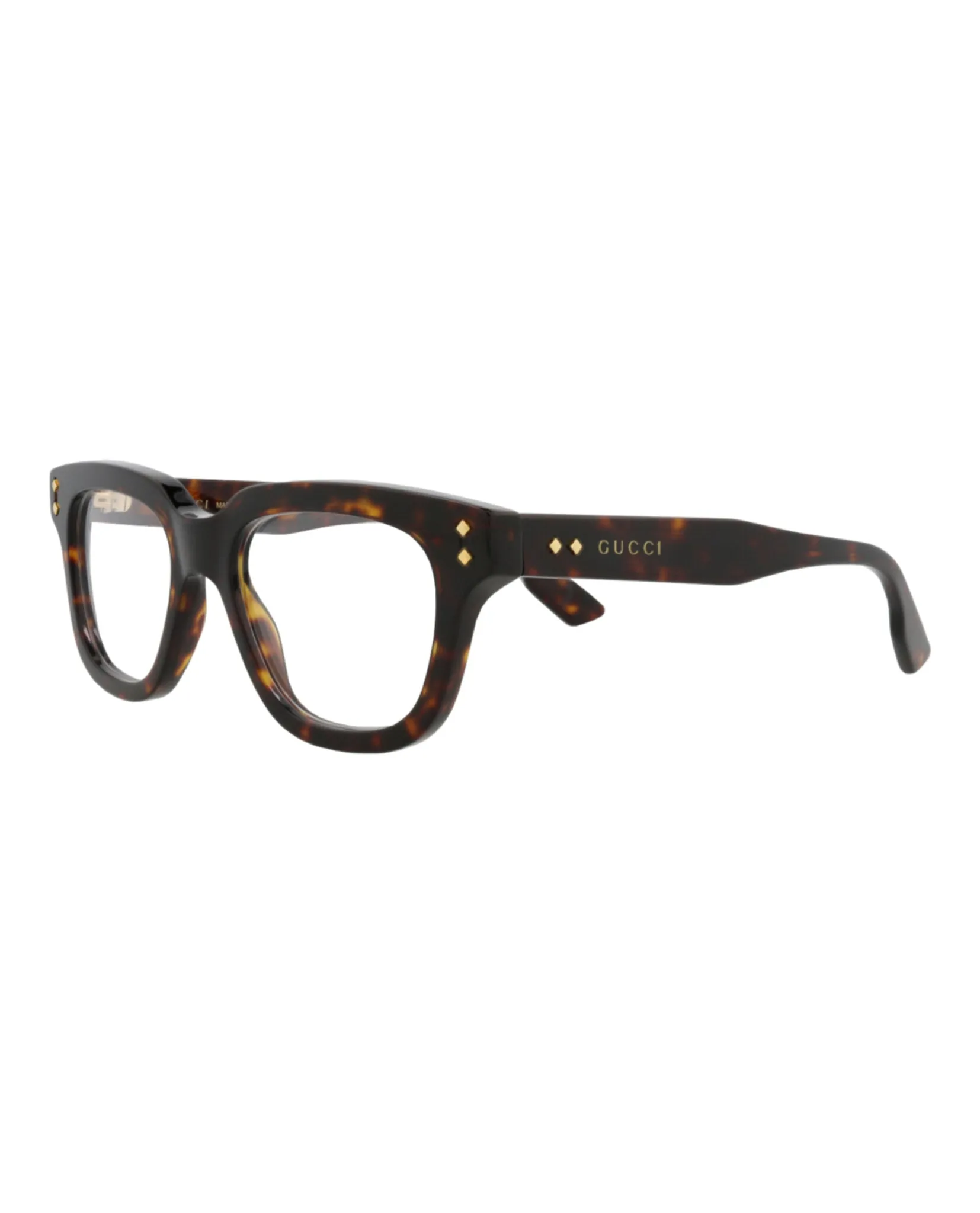 Gucci GG 1219O 30013476 002 Square Plastic Havana Optical Frames with Transparent Lens sold by Gaffos product image thumbnail 2