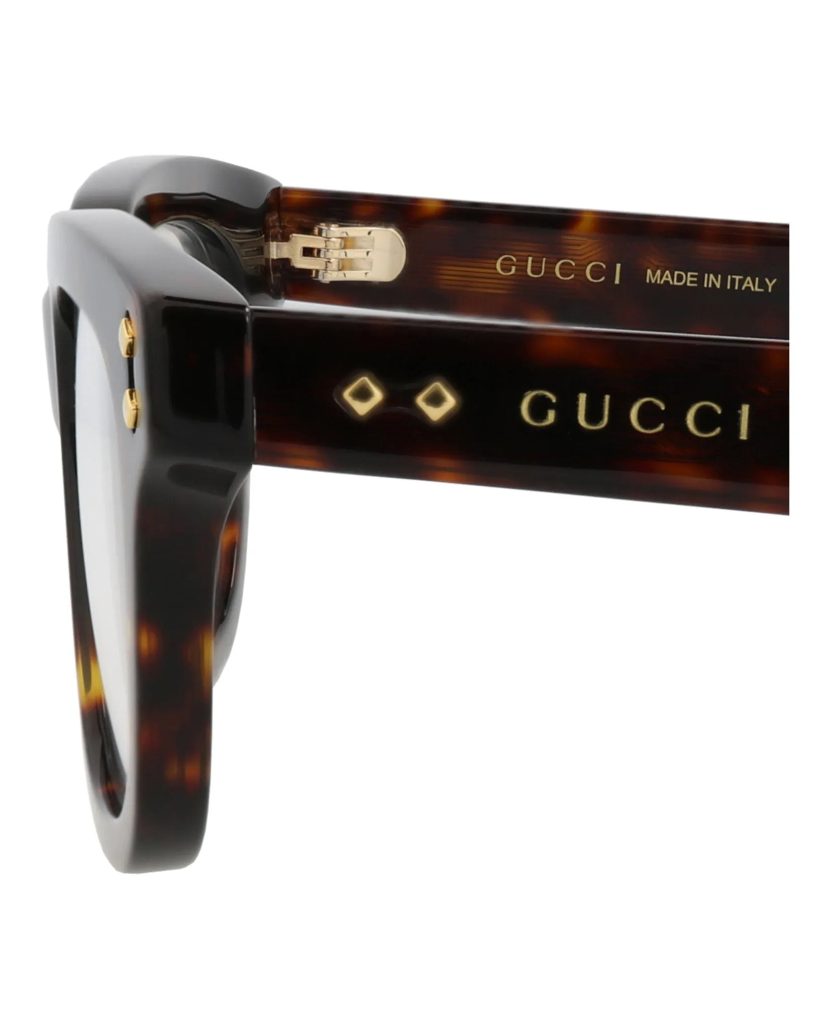 Gucci GG 1219O 30013476 002 Square Plastic Havana Optical Frames with Transparent Lens sold by Gaffos product image thumbnail 4