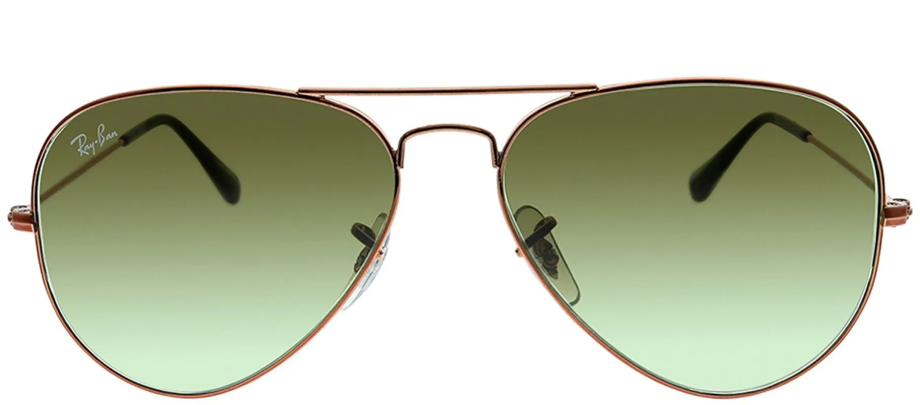 Ray-Ban RB 3025 9002A6 Aviator Metal Bronze Sunglasses with Green Gradient Lens sold by Gaffos