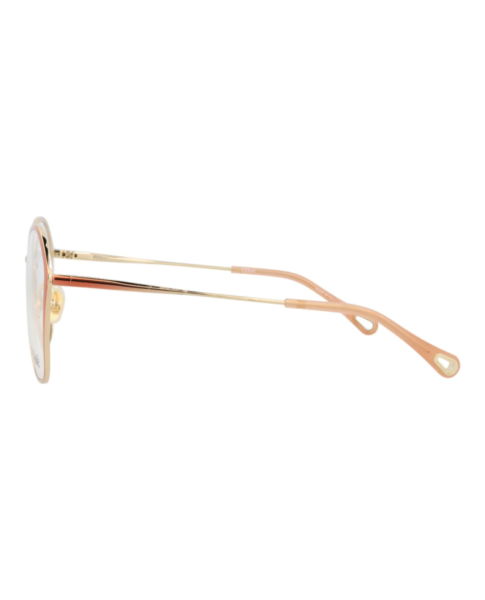 Chloé CH 0017O 30009856 006 Round Metal Nude Optical Frames with Transparent Lens sold by Gaffos product image thumbnail 3