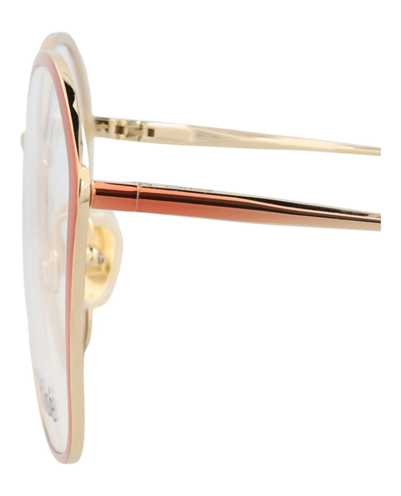 Chloé CH 0017O 30009856 006 Round Metal Nude Optical Frames with Transparent Lens sold by Gaffos product image thumbnail 4