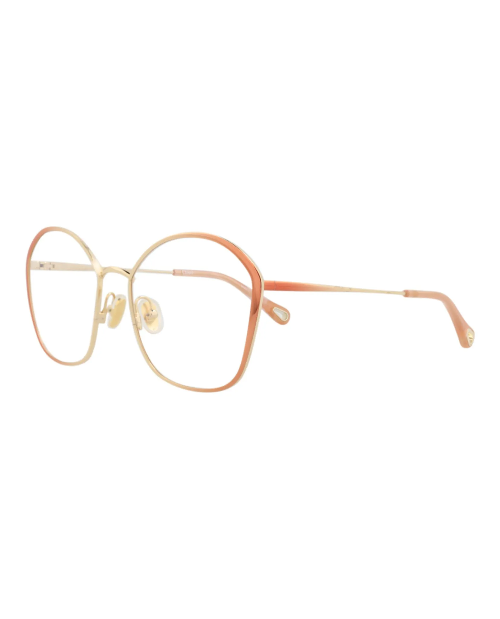 Chloé CH 0017O 30009856 006 Round Metal Nude Optical Frames with Transparent Lens sold by Gaffos product image thumbnail 2