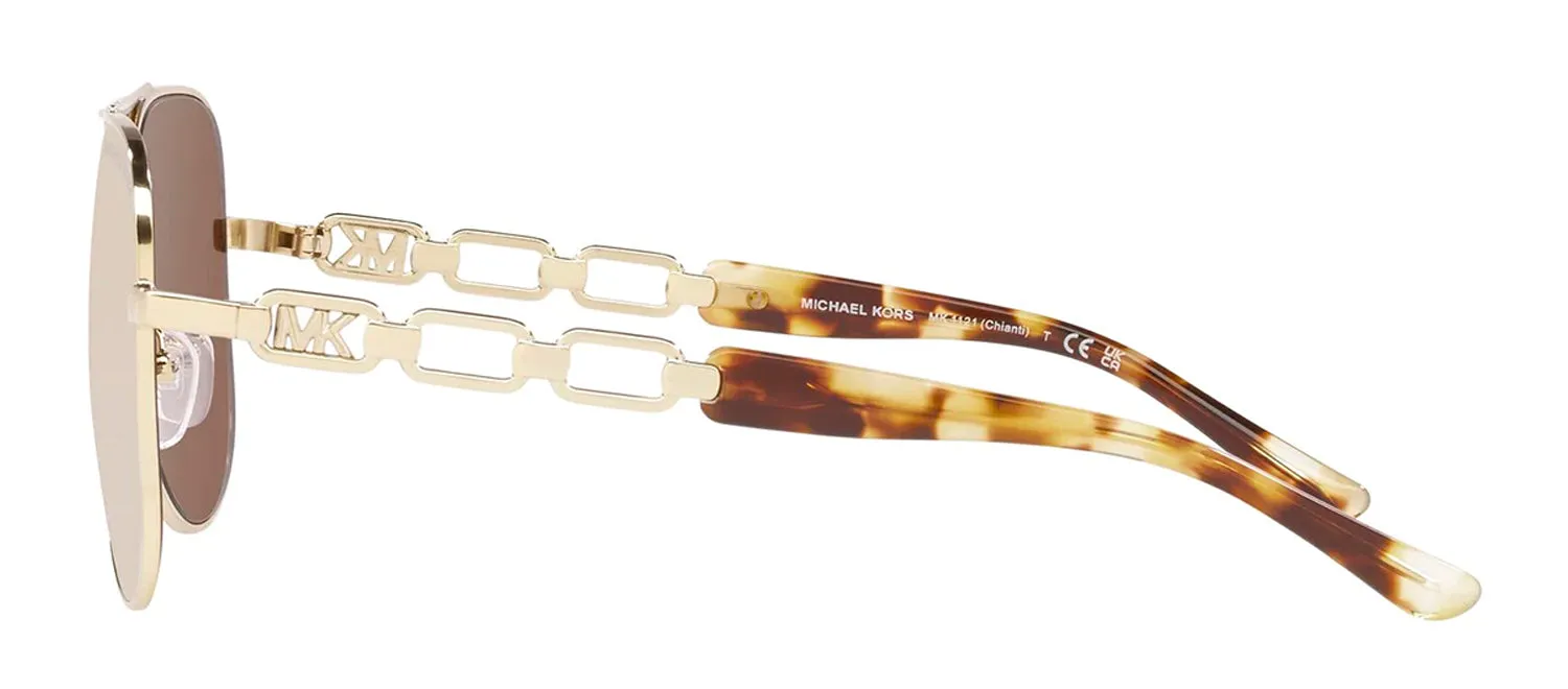 Michael Kors MK 1121 115388 Aviator Metal Silver Sunglasses with Grey Gradient Lens sold by Gaffos product image thumbnail 3