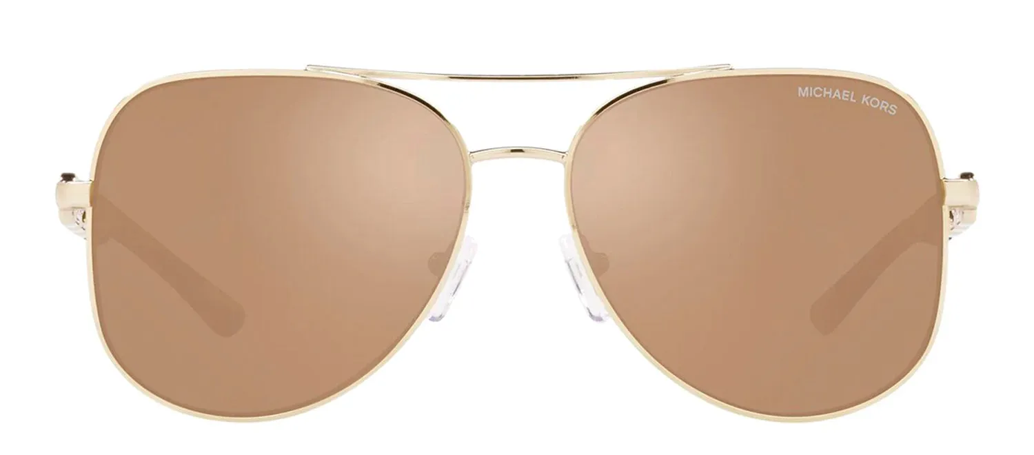 Michael Kors MK 1121 115388 Aviator Metal Silver Sunglasses with Grey Gradient Lens sold by Gaffos