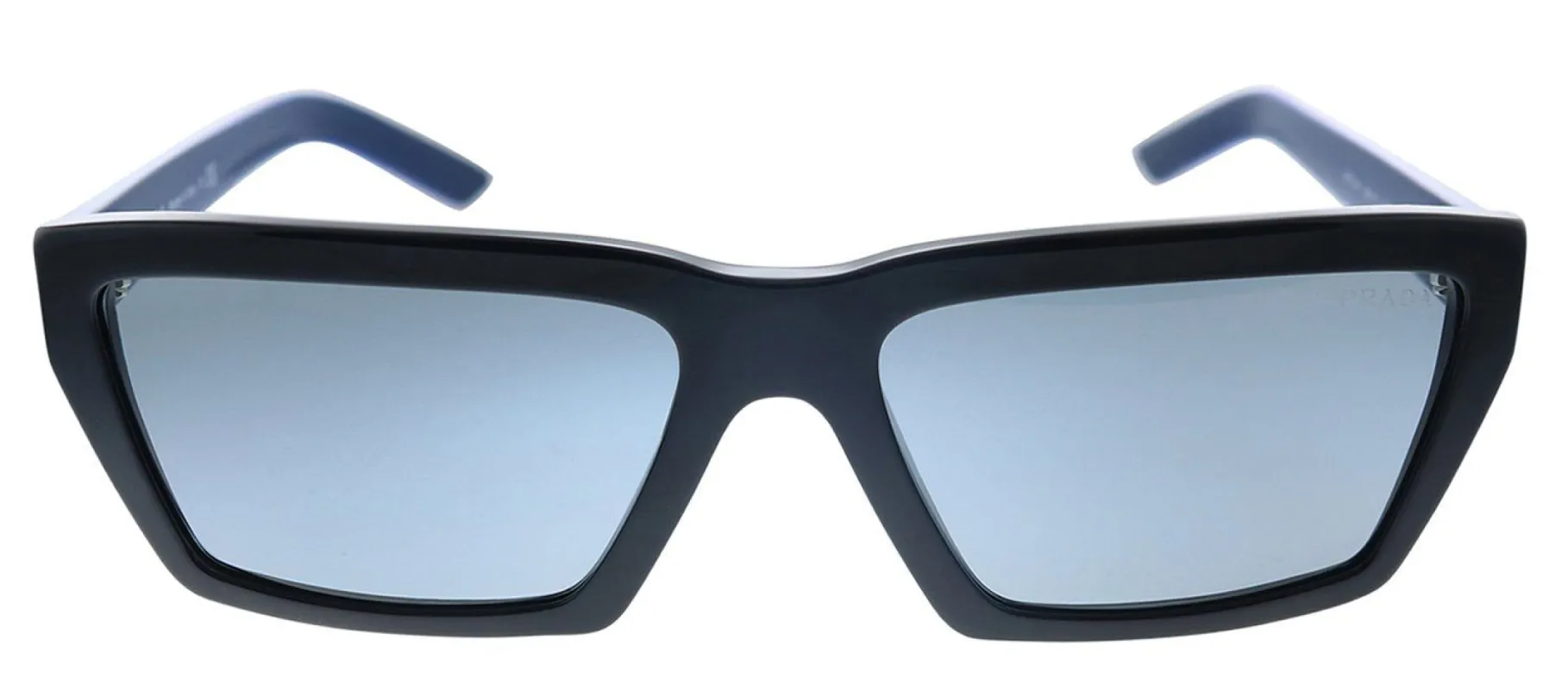 Prada PR 04VS 5273C2 Rectangle Plastic Black Sunglasses with Grey Mirror Lens sold by Gaffos