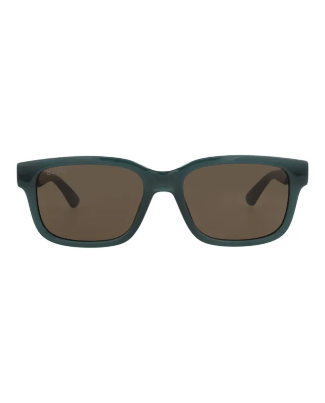 Gucci GG 1583S 30014853 003 Square Plastic Blue Sunglasses with Brown Lens sold by Gaffos