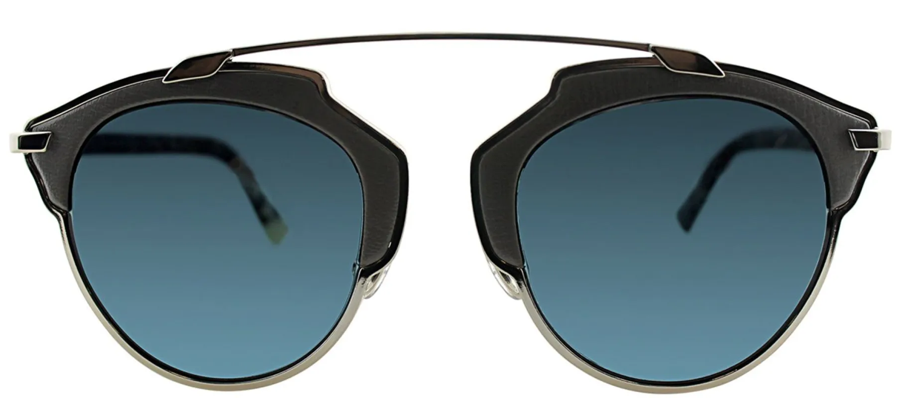 Dior CD SOREAL P7Q Aviator Metal Ruthenium/ Gunmetal Sunglasses with Blue Miirrored Lens sold by Gaffos