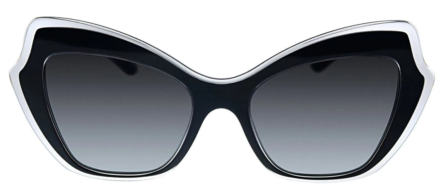 Dolce & Gabbana DG 4361 53838G Butterfly Plastic Black Sunglasses with Grey Gradient Lens sold by Gaffos