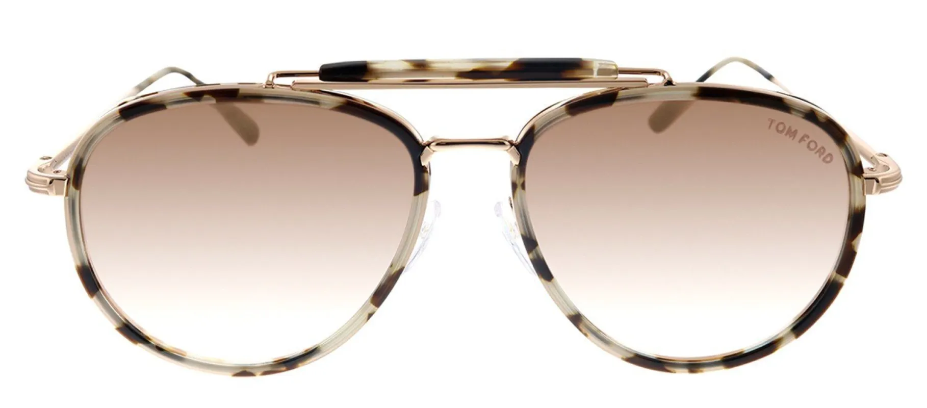 Tom Ford TF 666 55Z Pilot Plastic Grey Sunglasses with Red Gradient Lens sold by Gaffos