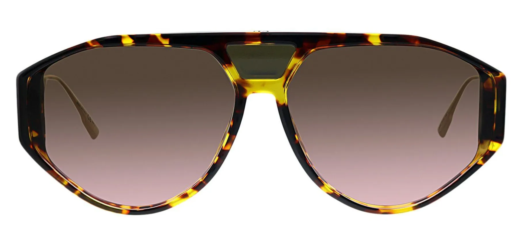 Dior CD DiorClan1 086 Aviator Plastic Havana Sunglasses with Brown Gradient Lens sold by Gaffos