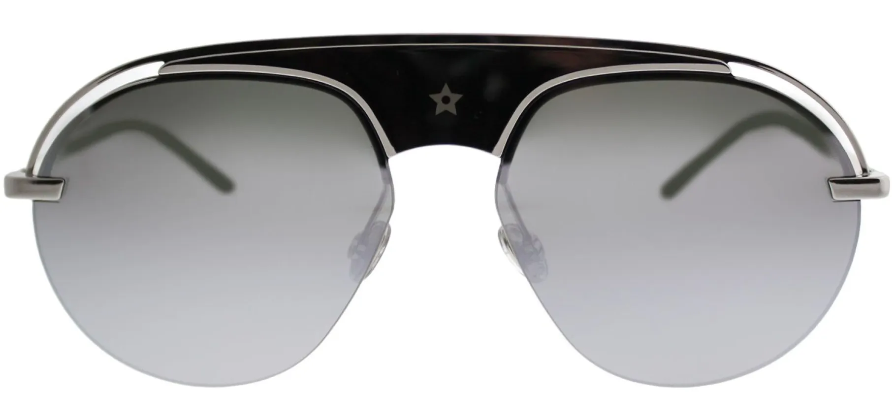 Dior CD Revolution2 010 Aviator Metal Silver Sunglasses with Silver Mirror Lens sold by Gaffos