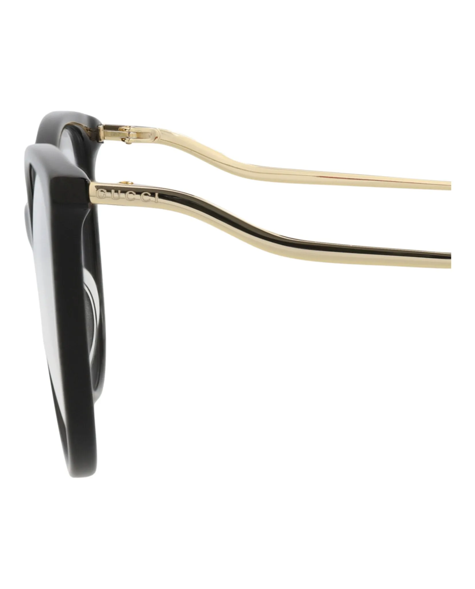 Gucci GG 1007O 30011762 005 Cat-Eye Plastic Gold Optical Frames with Transparent Lens sold by Gaffos product image thumbnail 4