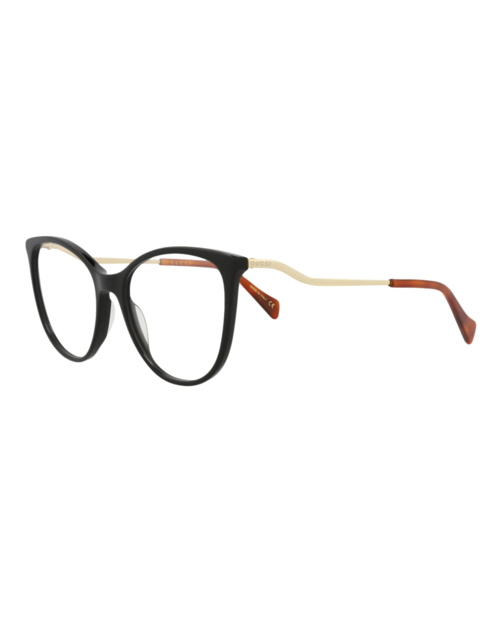 Gucci GG 1007O 30011762 005 Cat-Eye Plastic Gold Optical Frames with Transparent Lens sold by Gaffos product image thumbnail 2