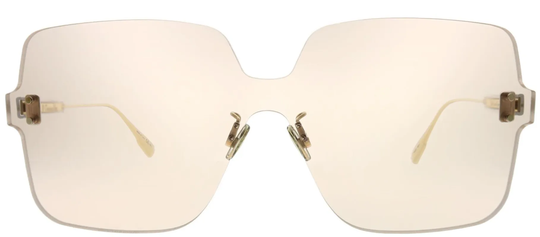 Dior CD ColorQuake1 FWM VC Square Plastic Brown Sunglasses with Light Brown Lens sold by Gaffos