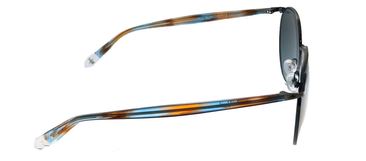 Original Penguin PE Moe GM Round Metal Gunmetal Sunglasses with Blue Polarized Lens sold by Gaffos product image thumbnail 3