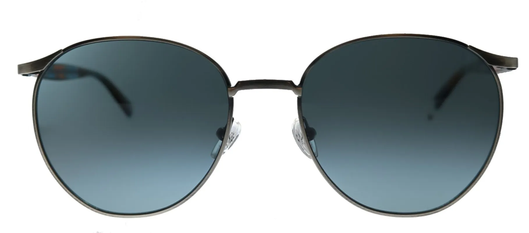 Original Penguin PE Moe GM Round Metal Gunmetal Sunglasses with Blue Polarized Lens made by Gaffos