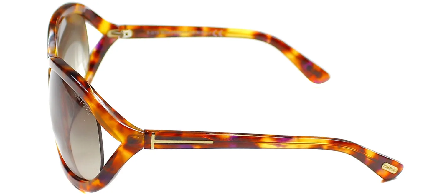 Tom Ford Vivienne TF 278 47F Fashion Plastic Tortoise/ Havana Sunglasses with Brown Gradient Lens sold by Gaffos product image thumbnail 3