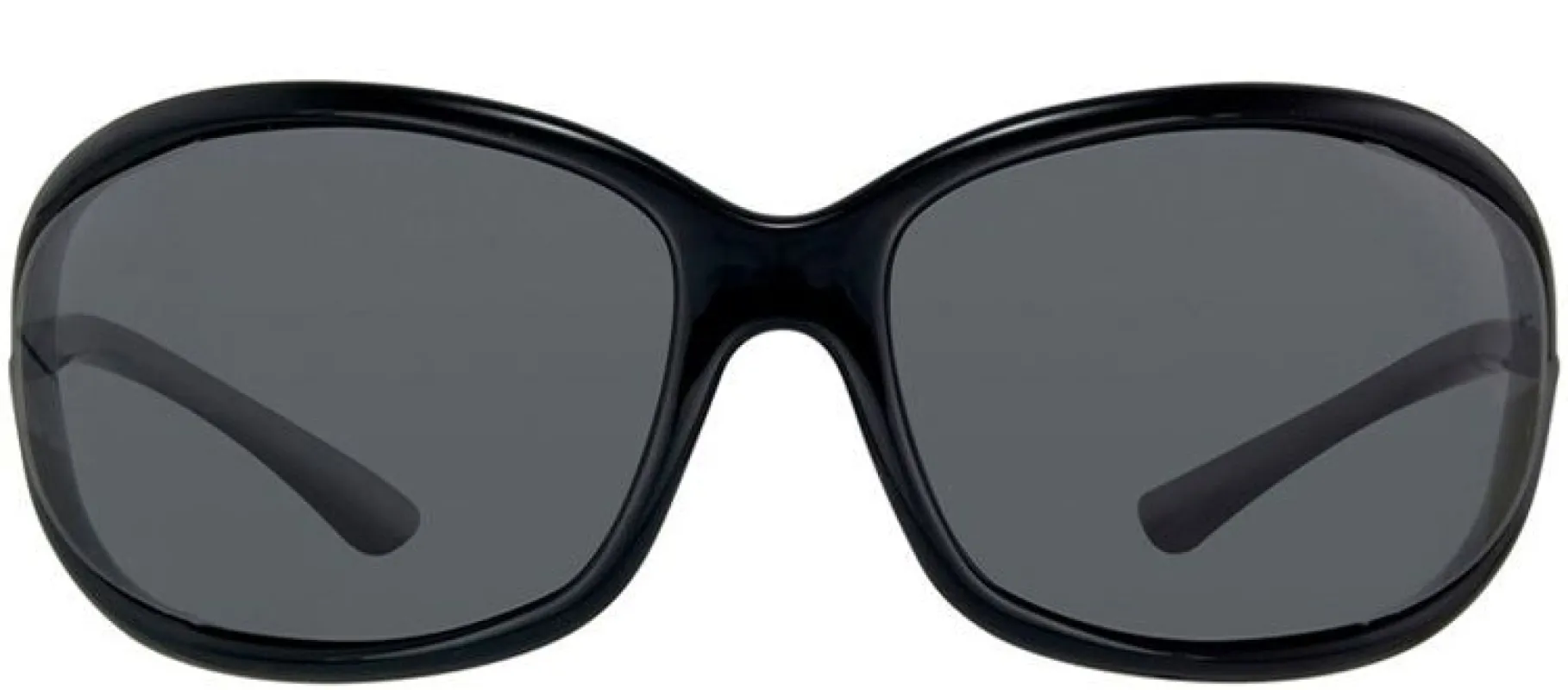 Tom Ford Jennifer TF 8 01D Fashion Plastic Black Sunglasses with Grey Polarized Lens made by Gaffos