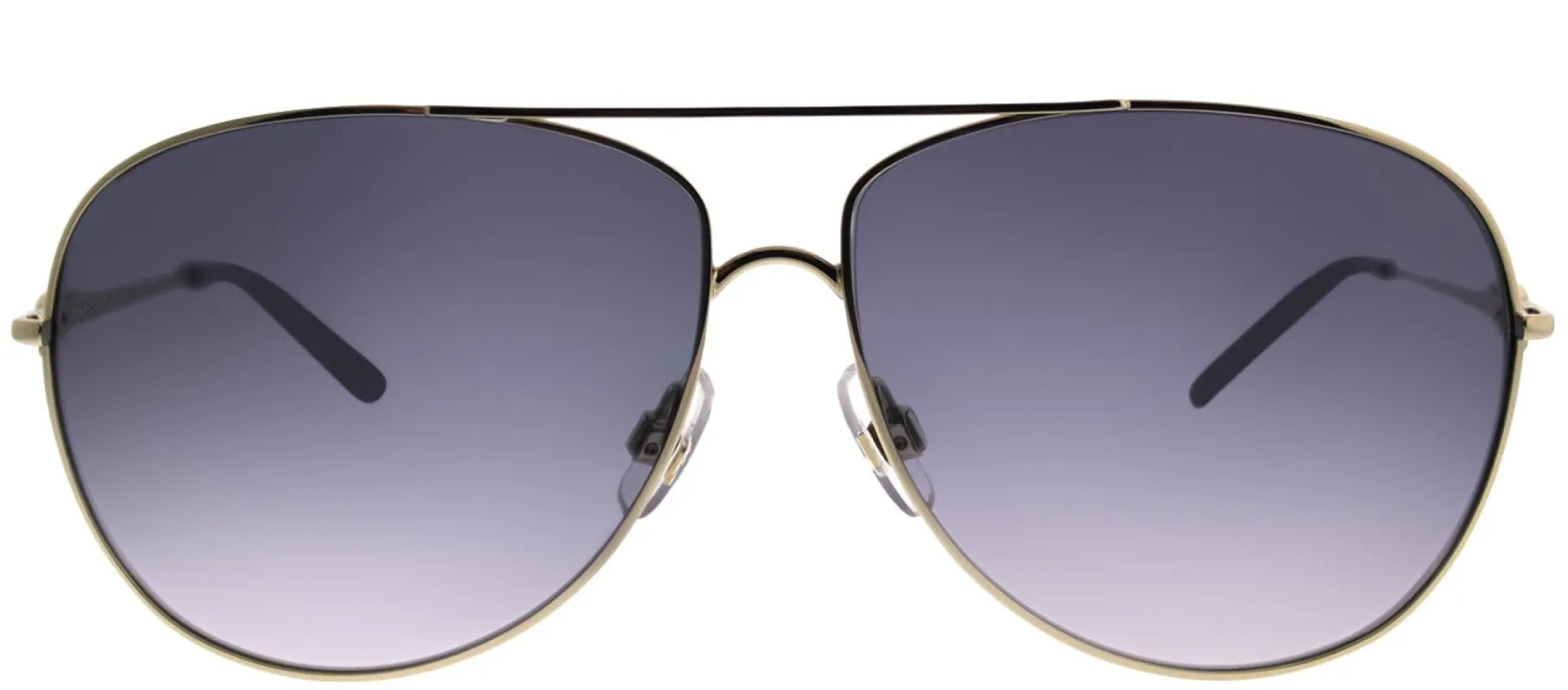 Swarovski SK 0100 28B Aviator Metal Gold Sunglasses with Grey Gradient Lens made by Gaffos