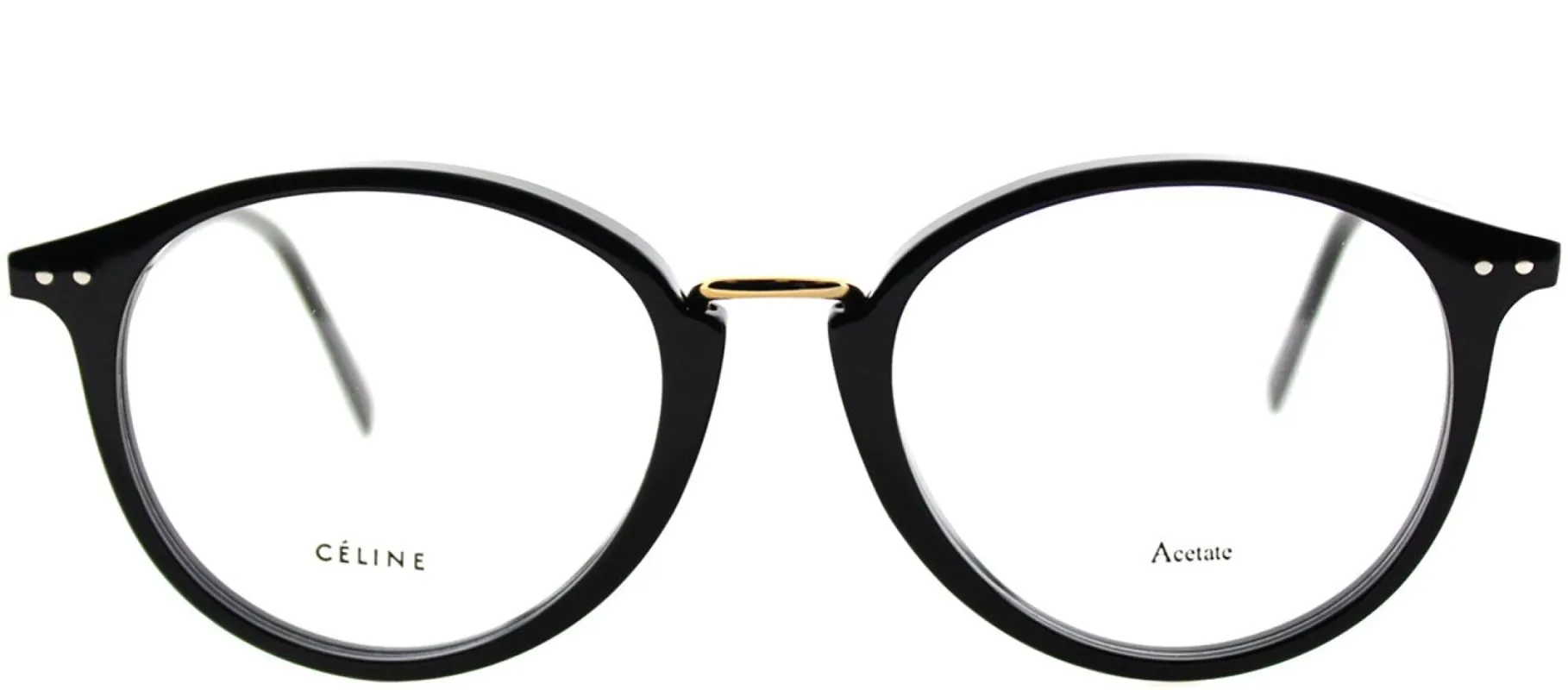 Celine CL 41406 807 Round Plastic Black Eyeglasses with Demo Lens sold by Gaffos