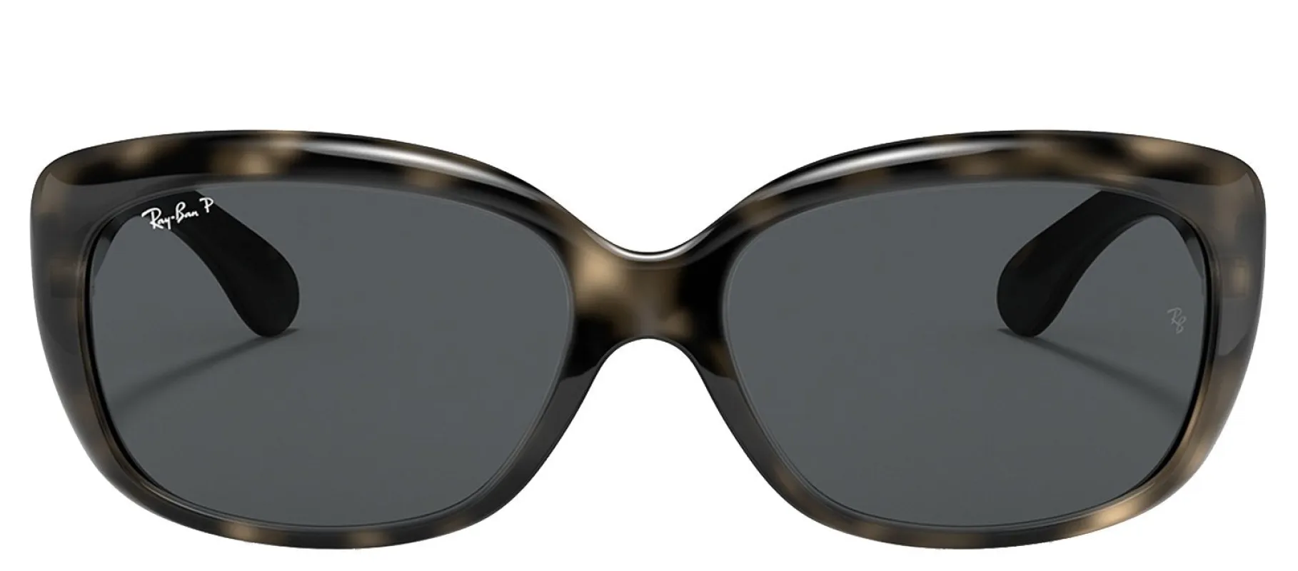 Ray-Ban RB 4101 731/81 Rectangle Plastic Havana Sunglasses with Grey Polarized Lens made by Ray-Ban
