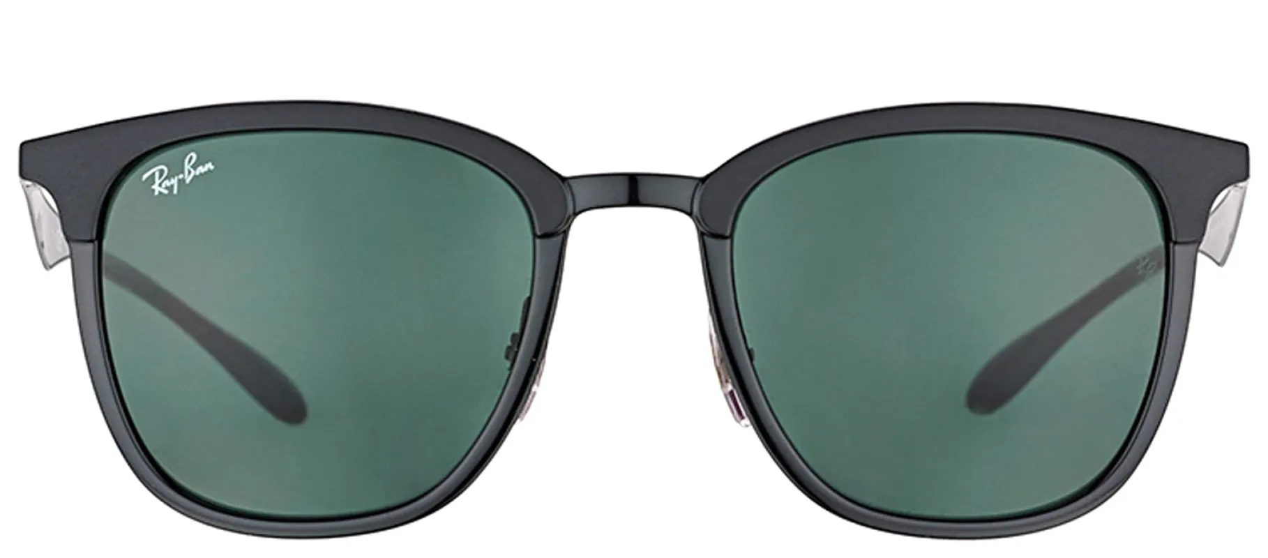 Ray-Ban RB 4278 628271 Square Plastic Black Sunglasses with Green Lens made by Ray-Ban