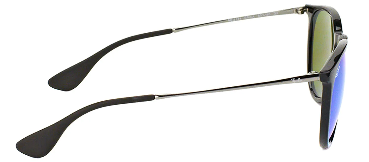 Ray-Ban RB 4171 601/55 Oval Plastic Black Sunglasses with Blue Mirror Lens sold by Gaffos product image thumbnail 3
