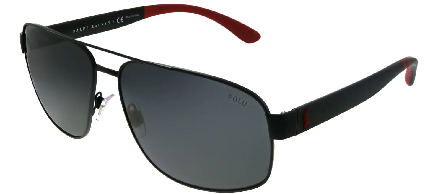 Polo Ralph Lauren PH 3112 903887 Aviator Metal Black Sunglasses with Grey Lens sold by Gaffos product image thumbnail 2