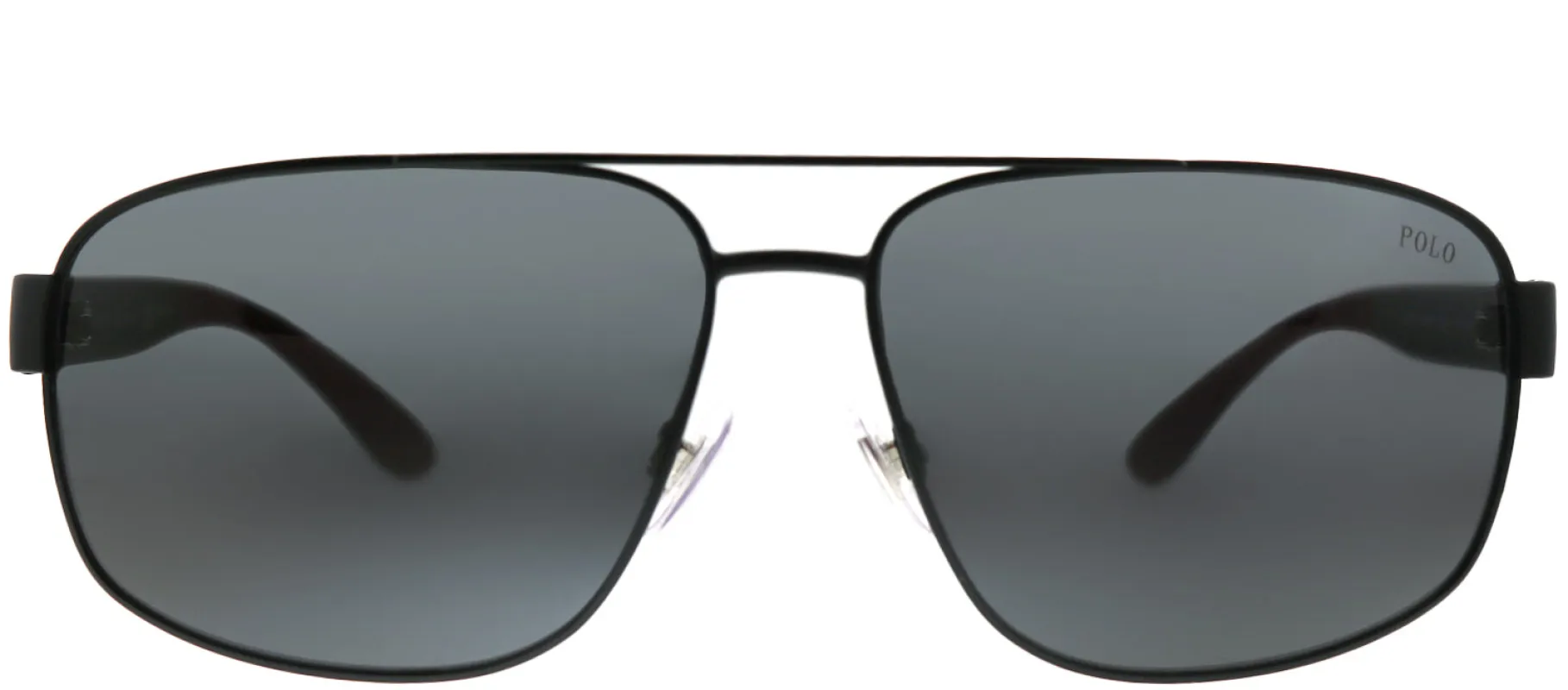 Polo Ralph Lauren PH 3112 903887 Aviator Metal Black Sunglasses with Grey Lens made by Polo by Ralph Lauren