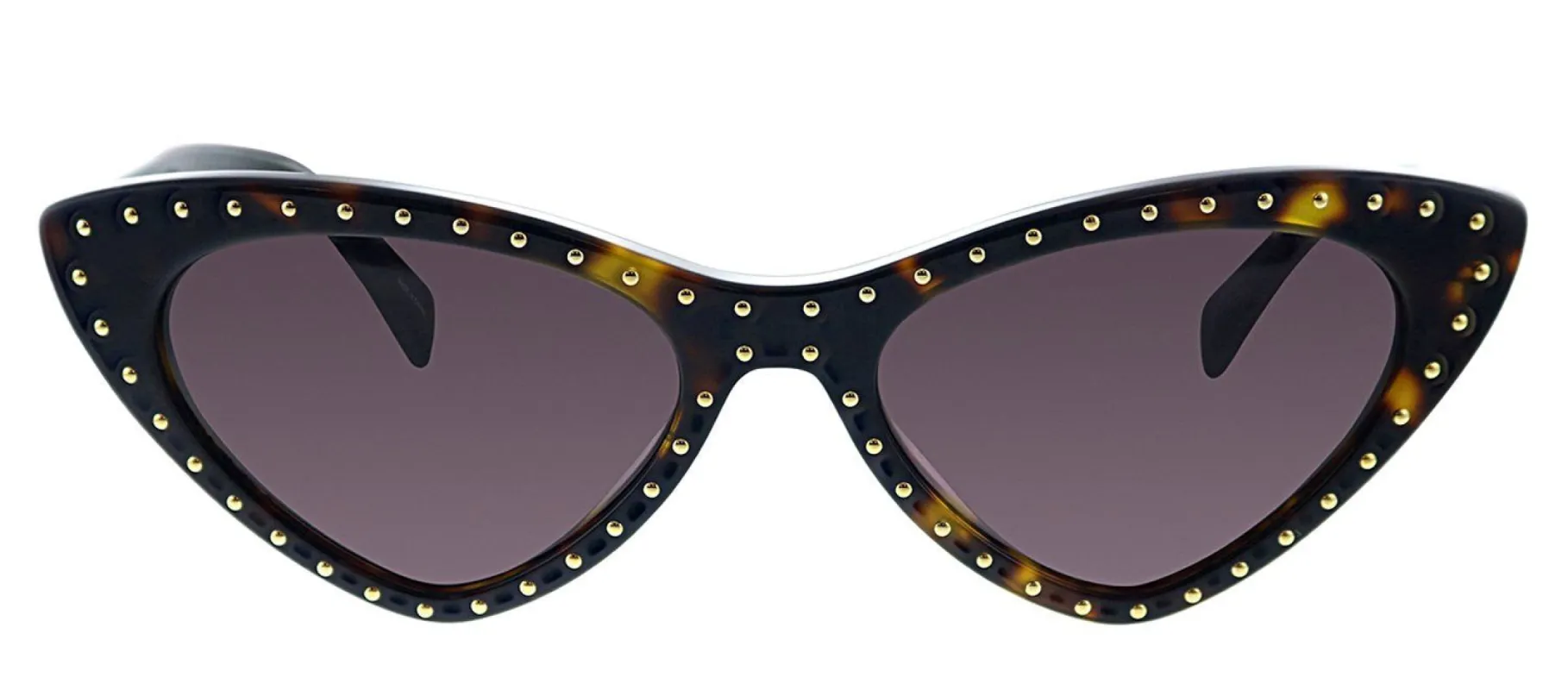 Moschino MOS 006S 086 K2 Oval Plastic Havana Sunglasses with Purple Lens sold by Gaffos