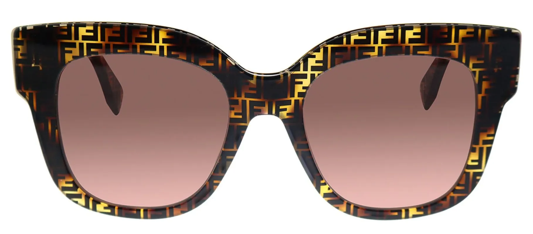 Fendi FF 0359/G/S H7P Square Plastic Tortoise Sunglasses with Pink Lens sold by Gaffos