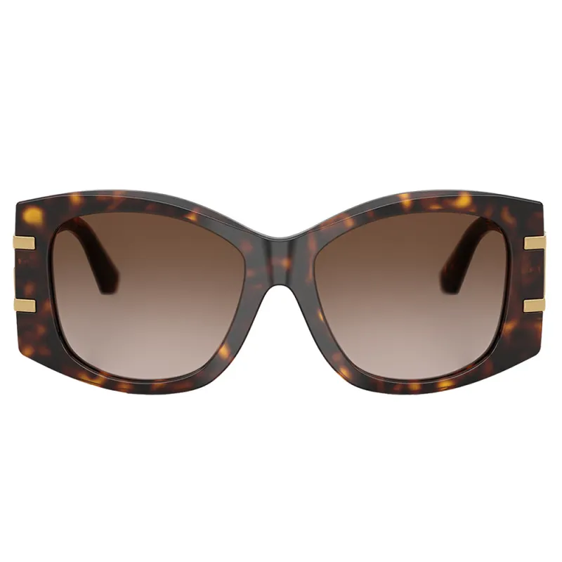 Dolce & Gabbana DG 4501 502/13 Butterfly Plastic Havana Sunglasses with Brown Gradient Lens made by Dolce & Gabanna