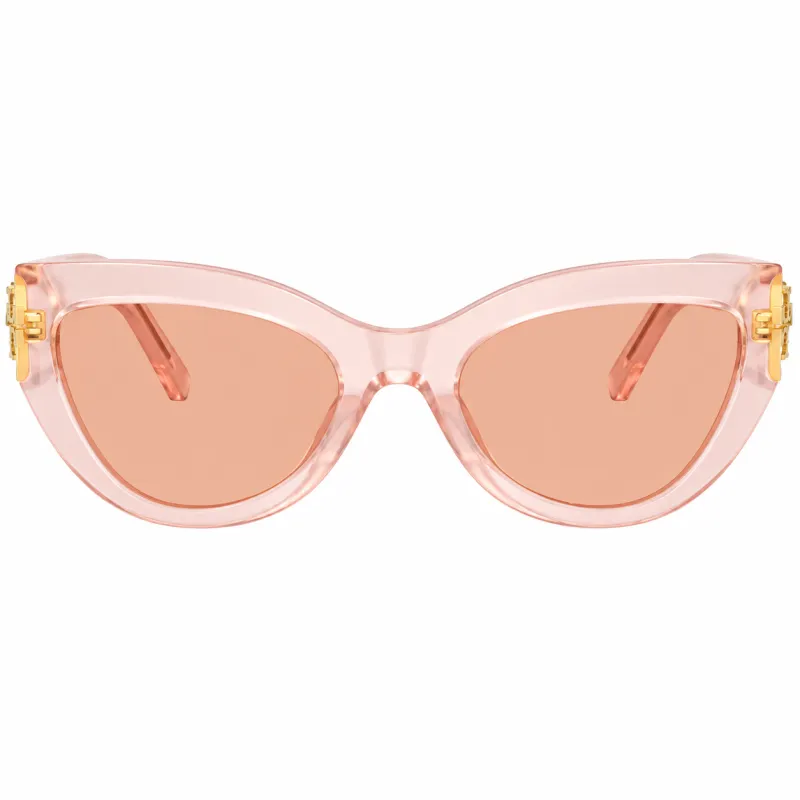 Dolce & Gabbana DG 4536 304173 Cat-Eye Plastic Pink Sunglasses with Brown Lens made by Dolce & Gabanna
