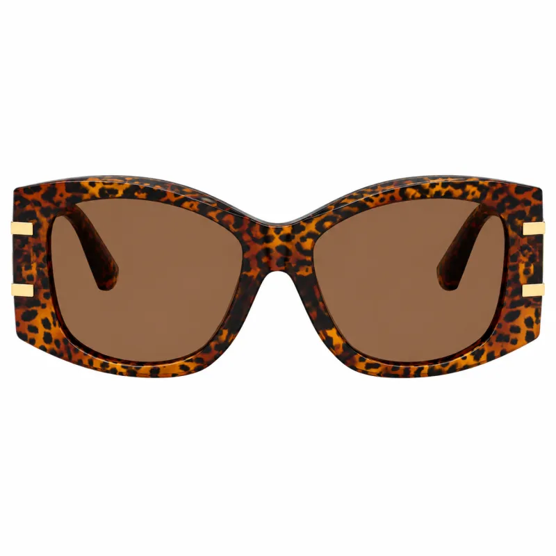 Dolce & Gabbana DG 4501 347073 Butterfly Plastic Multicolor Sunglasses with Brown Lens made by Dolce & Gabanna