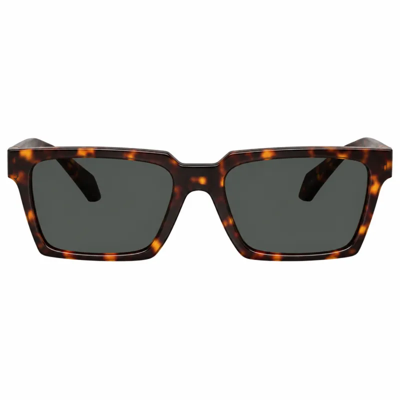 Versace VE 4490U 108/87 Rectangle Plastic Havana Sunglasses with Grey Lens made by Versace