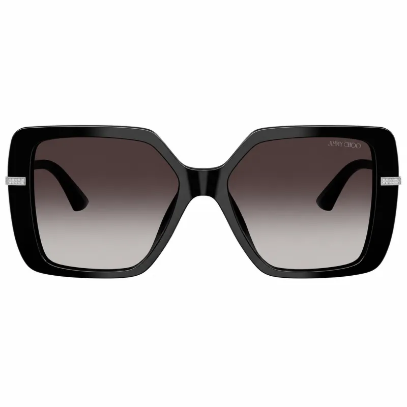 Jimmy Choo JC 5048JU 50008G Square Plastic Black Sunglasses with Grey Gradient Lens made by Jimmy Choo