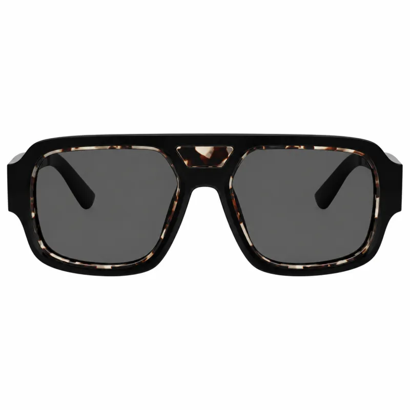 Dolce & Gabbana DG 4516 3403/1 Square Plastic Multicolor Sunglasses with Grey Lens made by Dolce & Gabanna