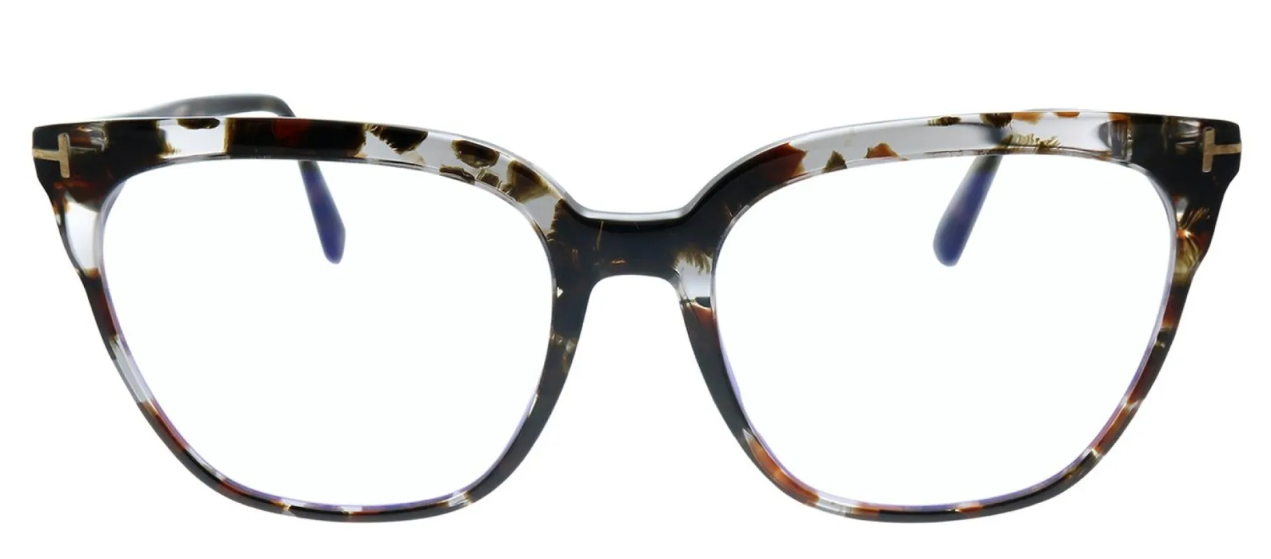 Tom Ford FT 5599 55A Square Plastic Havana Eyeglasses with Demo Lens sold by Gaffos