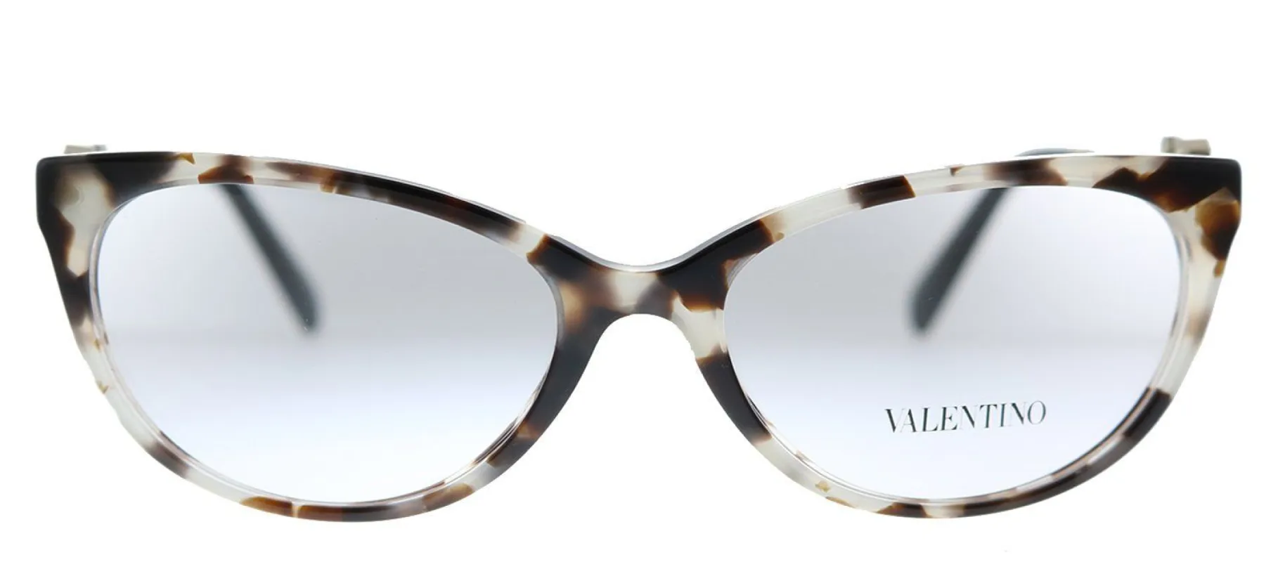 Valentino VA 3051 5097 Cat-Eye Plastic Brown Tortoise Eyeglasses with Logo Stamped Demo Lens sold by Gaffos