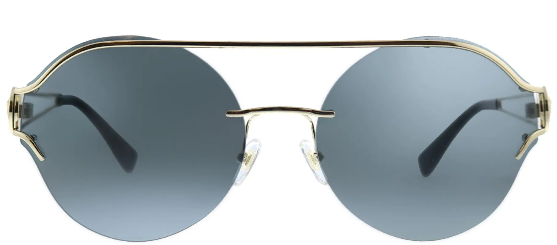 Versace VE 2184 125287 Round Metal Gold Sunglasses with Grey Lens sold by Gaffos