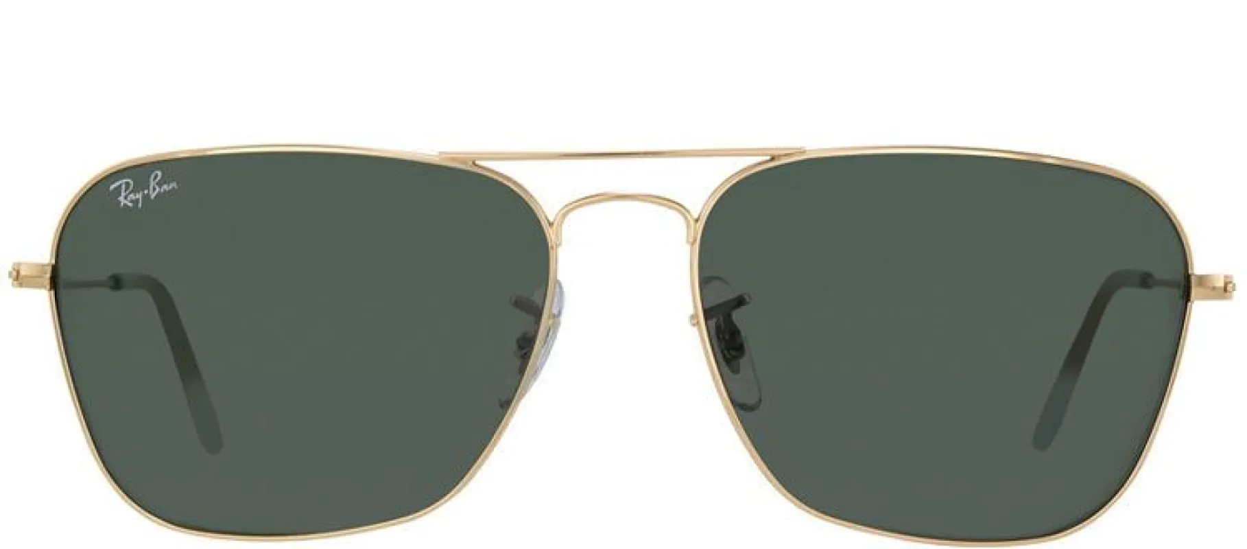 Ray-Ban RB 3136 001 Aviator Metal Gold Sunglasses with Crystal Green Lens sold by Gaffos