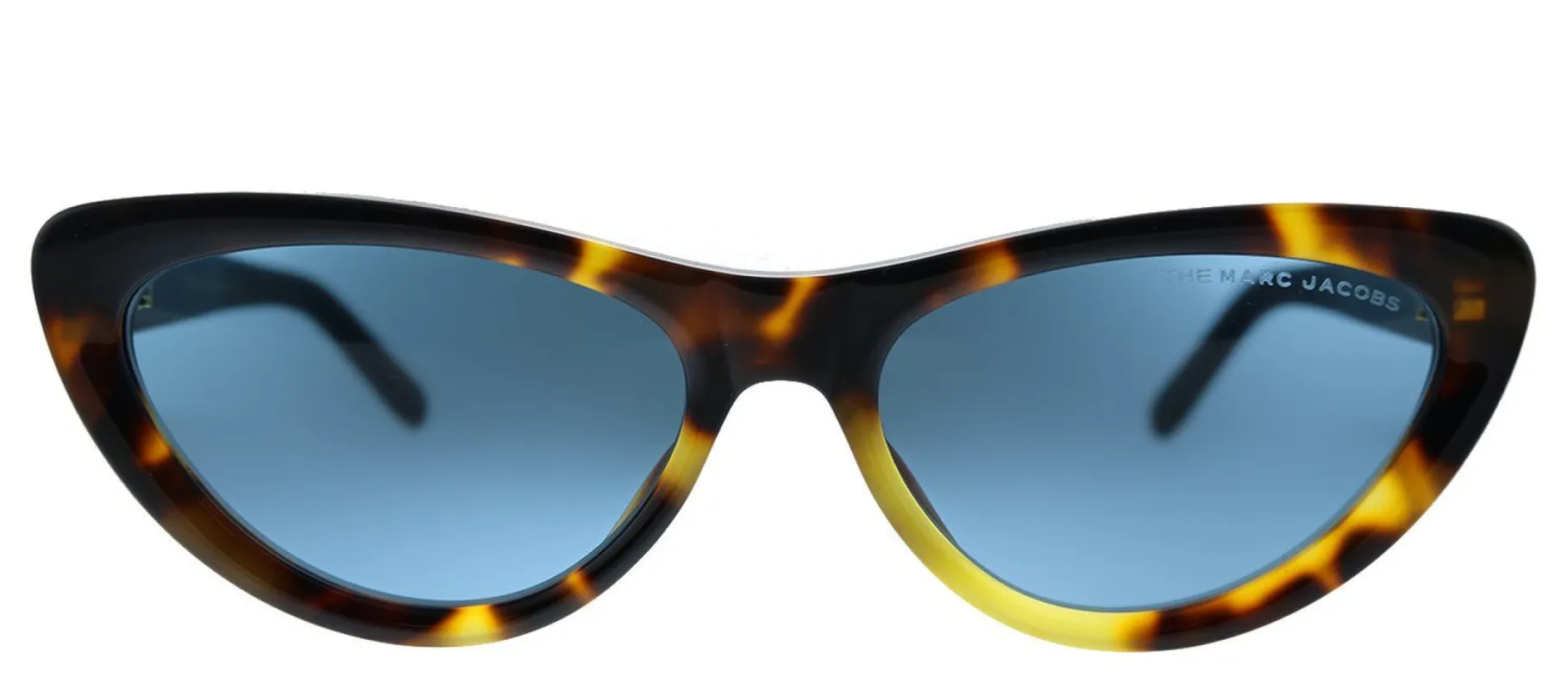 Marc Jacobs MARC 457/S 581 KU Cat-Eye Plastic Havana Sunglasses with Blue Lens made by Gaffos