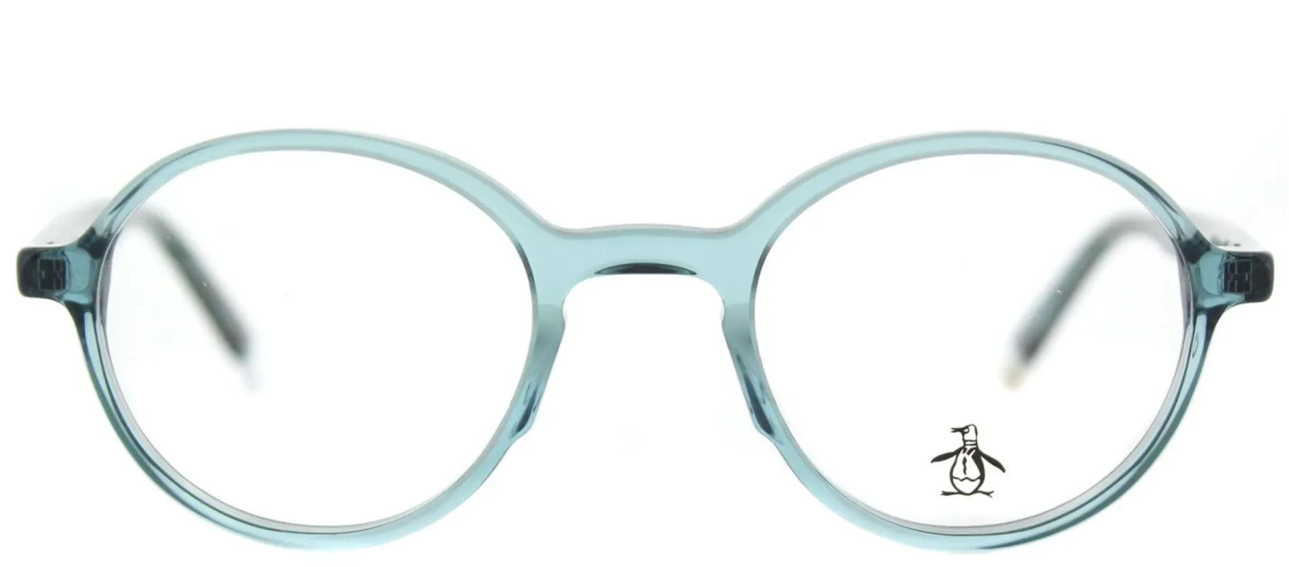 Original Penguin PE Mungarutal DN Round Plastic Blue Eyeglasses with Demo Lens made by Gaffos