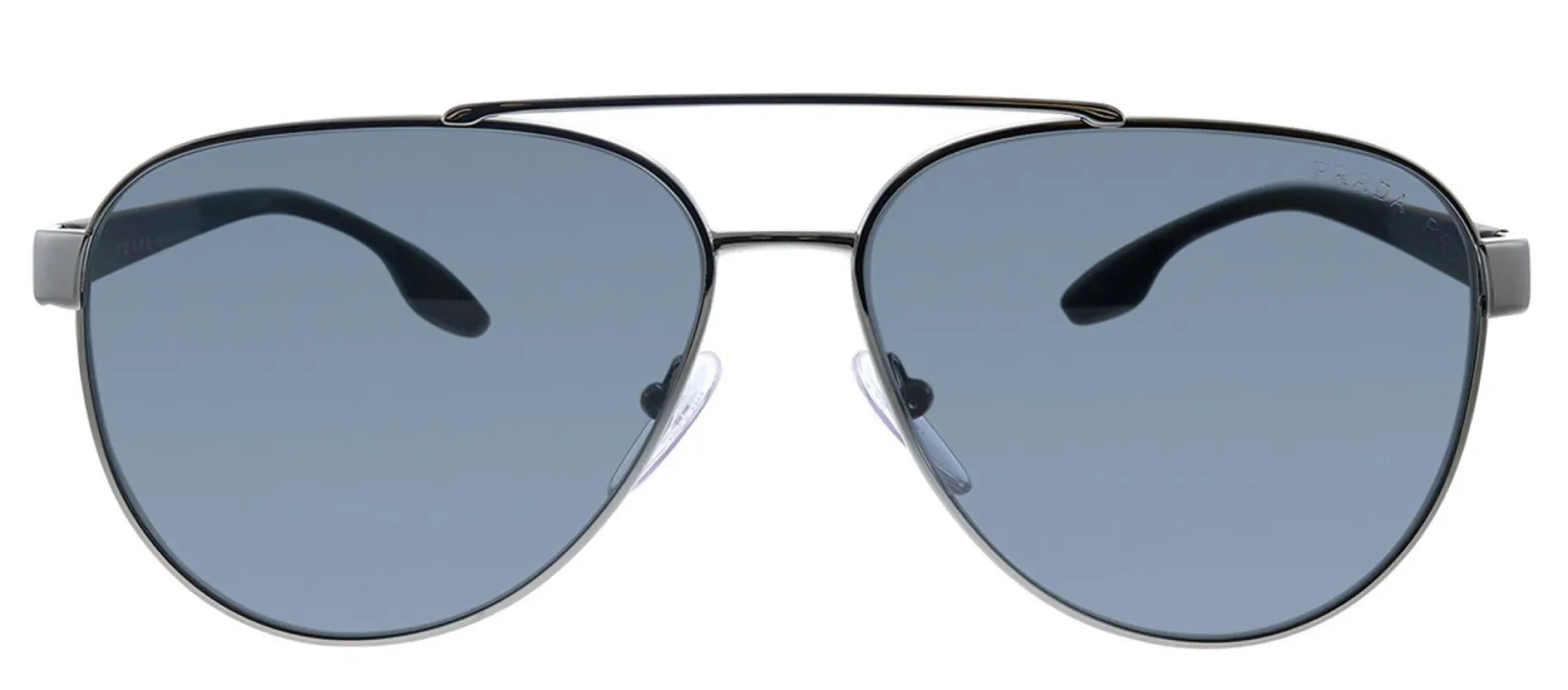 Prada Linea Rossa PS 54TS 5AV5Z1 Pilot Metal Gunmetal Sunglasses with Grey Polarized Lens sold by Gaffos